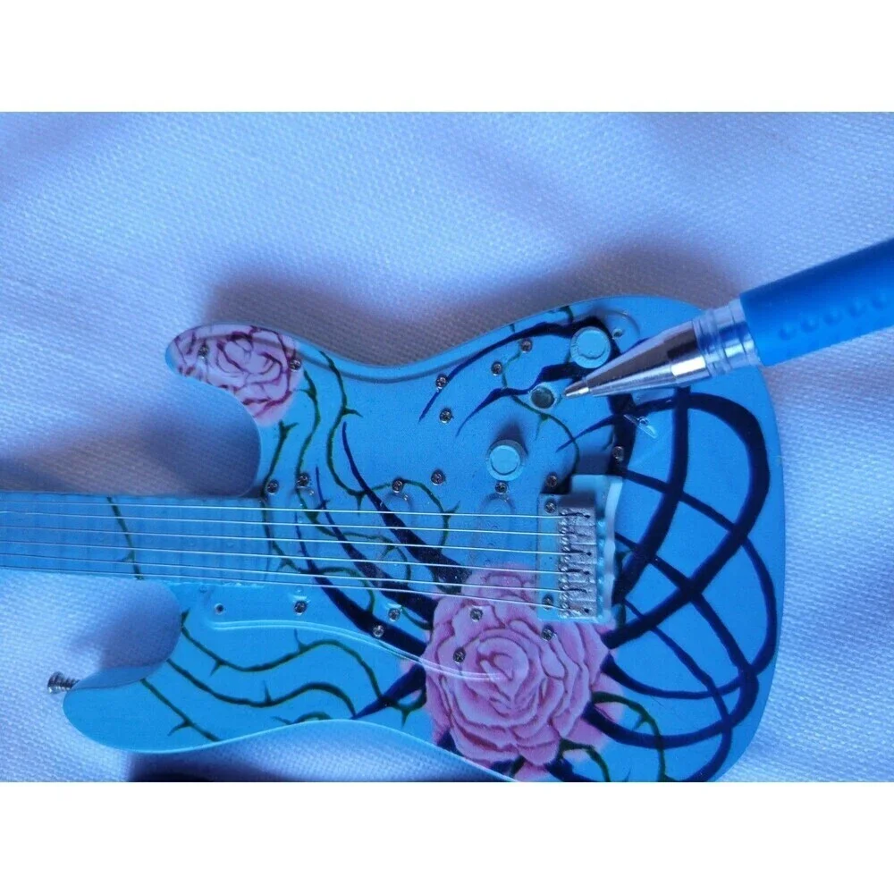Vtg Guitarmania Collectors Edition Mini Fender Guitar. A Rose By Any Other Name
